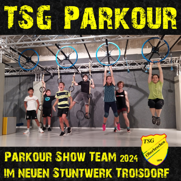 Parkour Show Team im Stuntwerk Troisdorf 2024